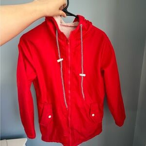 Marshalls Red Bomber Jacket with Hood